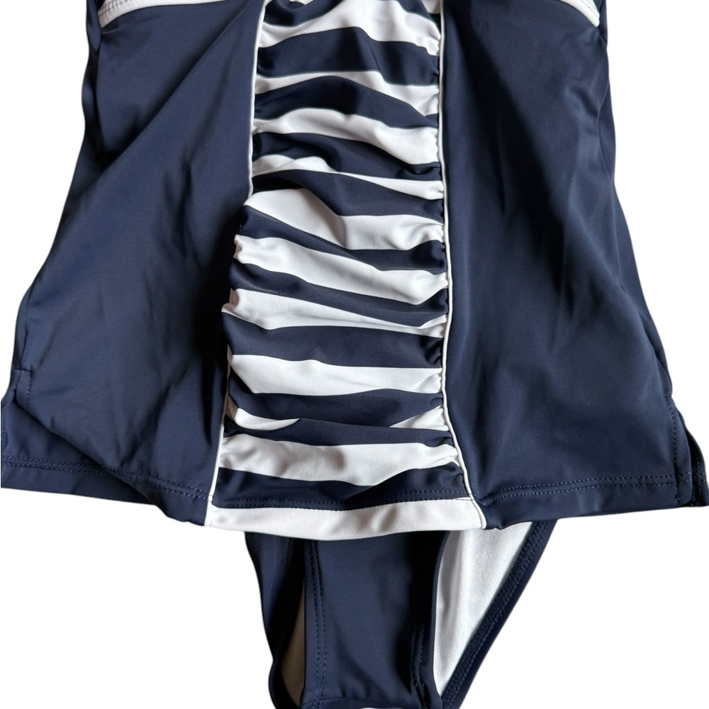 Janie and Jack Navy and White Kids Swim Set - Picture 3 of 6
